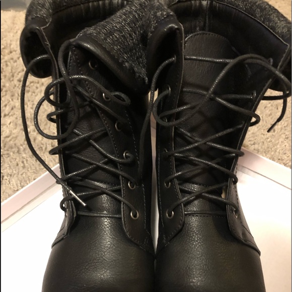 BLACK BOOTIES SIZE 9 WINTER/FALL BOOTS - Picture 8 of 8